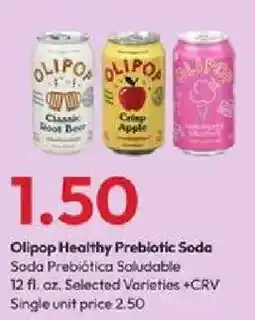 Stater Bros Olipop Healthy Prebiotic Soda offer