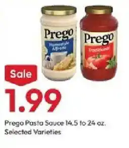Stater Bros Prego pasta sauce offer