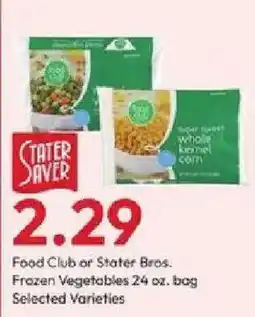 Stater Bros Stater saver frozen vegetables offer
