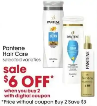 Pantene Hair Care selected varieties