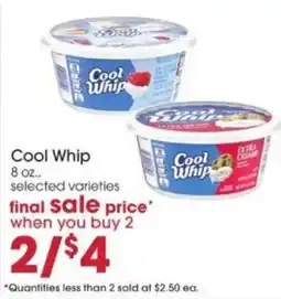 Giant Eagle Cool Whip offer