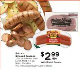 Kroger Eckrich Smoked Sausage offer