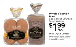 Kroger Private Selection Buns offer