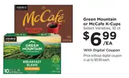 Kroger Green Mountain or McCafe K-Cups offer