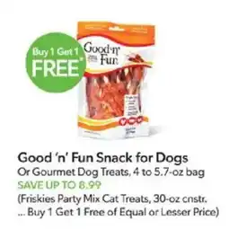 Publix Good 'n' Fun Snack for Dogs offer
