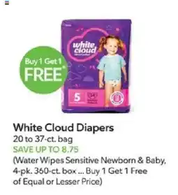 Publix White Cloud Diapers offer