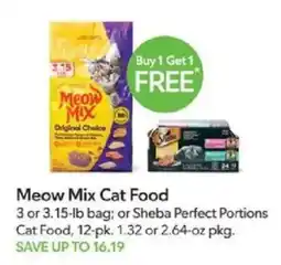 Publix Meow Mix Cat Food offer
