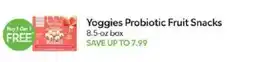 Publix Yoggies Probiotic Fruit Snacks offer