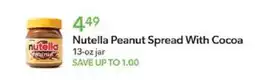 Publix Nutella peanut spread with cocoa offer
