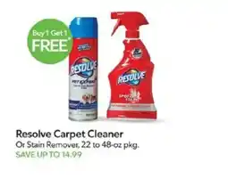 Publix Resolve Carpet Cleaner Or Stain Remover offer