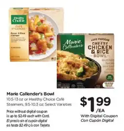 Smith's Marie Callender's Bowl offer