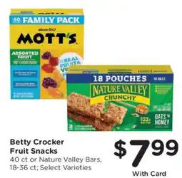 Smith's Betty Crocker Fruit Snacks offer