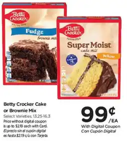 Smith's Betty Crocker cake or brownie mix offer