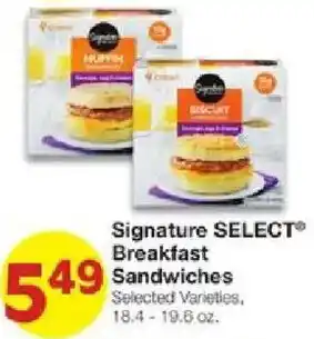 Signature Select Breakfast Sandwiches