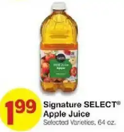 United Supermarkets Signature Select Apple Juice offer