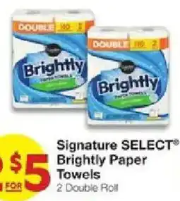United Supermarkets Signature SELECT Brightly Paper Towels offer