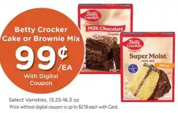 Mariano's Betty Crocker cake or brownie mix offer