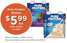 Mariano's Pure Protein Shakes offer