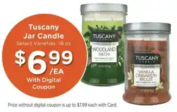 Mariano's Tuscany Jar Candle offer