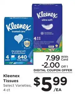 Dillons Kleenex tissues offer