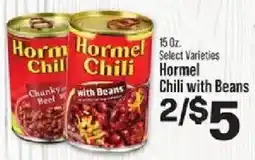 IGA Hormel chili with beans offer