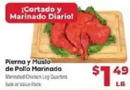 Supermercado El Rancho Marinated Chicken Leg Quarters offer
