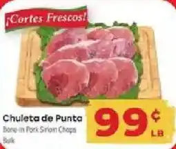 Supermercado El Rancho Bone-In Pork Sirloin Chops offer