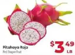 Supermercado El Rancho Pitahaya Roja Red Dragon Fruit offer