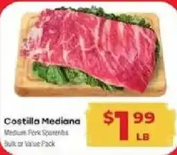 Supermercado El Rancho Costilla Mediana offer