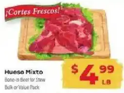 Supermercado El Rancho Hueso Mixto Bone-in Beef for Stew offer