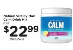 King Soopers Natural Vitality Max Calm Drink Mix offer