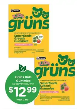 King Soopers Grüns Kids Gummies offer