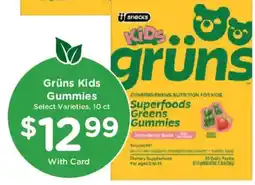 King Soopers Grüns Kids Gummies offer