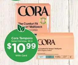 King Soopers Cora Tampons offer