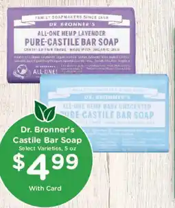 King Soopers Dr. Bronner's Castile Bar Soap offer