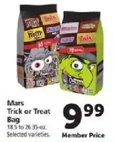 Safeway Mars Trick or Treat Bag offer