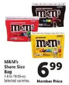 Safeway M&M's Share Size Bag offer