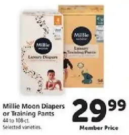 Safeway Millie Moon Diapers or Training Pants offer