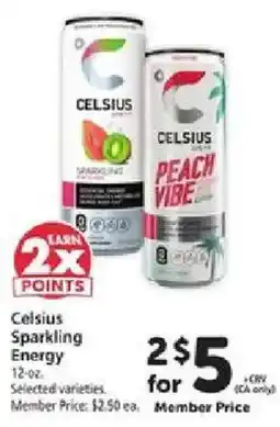 Safeway Celsius Sparkling Energy offer