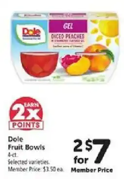 Safeway Dole fruit bowls offer