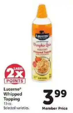 Safeway Lucerne Whipped Topping offer