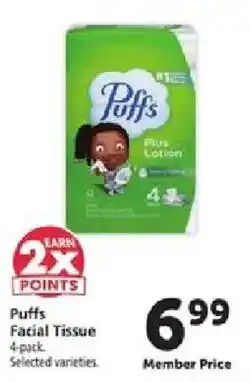 Safeway Puffs Facial Tissue offer