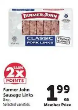 Safeway Farmer John Sausage Links offer