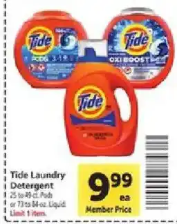 Safeway Tide Laundry Detergent offer