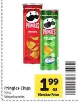 Safeway Pringles Chips offer