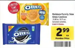 Safeway Nabisco Family Size Oreo Cookies offer