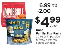King Soopers Rana Family Size Pasta offer