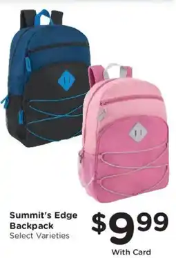 King Soopers Summit's Edge Backpack offer