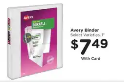 King Soopers Avery binder offer