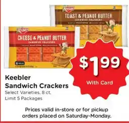 Dillons Keebler Sandwich Crackers offer